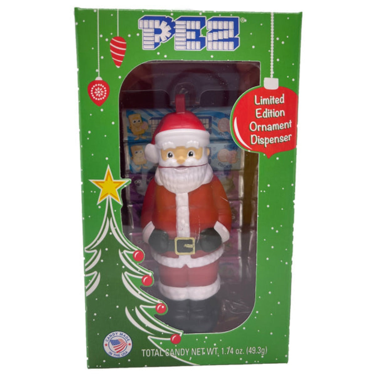Pez Santa Limited Edition Ornament & Candy 1.74oz - 12ct