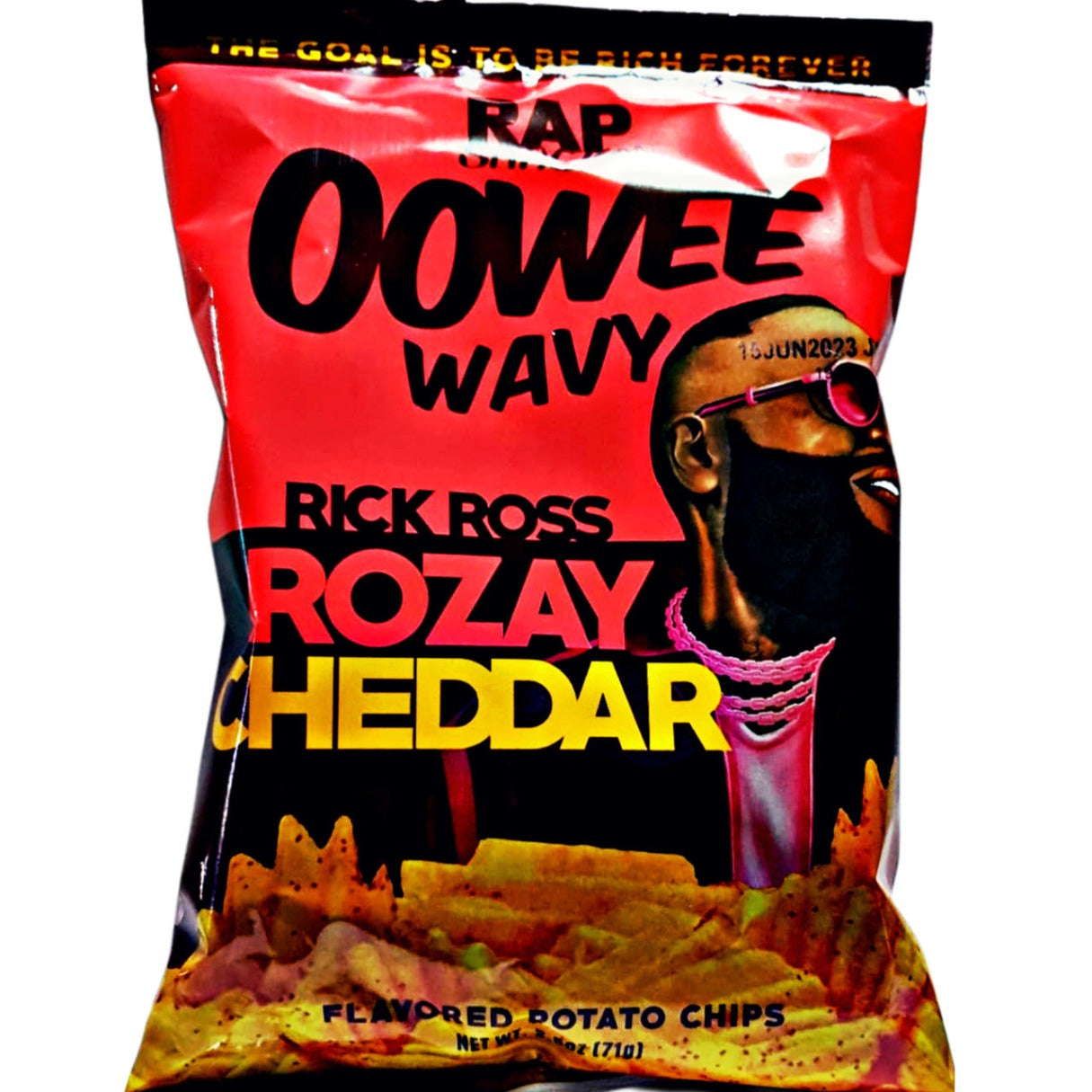 Rap Snacks Rick Ross Rozay Cheddar Oowee Wavy 2.5oz 24ct I Got Your
