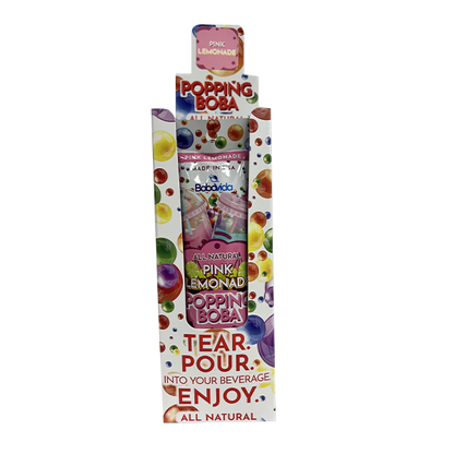 BobaVida Popping Boba Pink Lemonade 3oz - 10ct