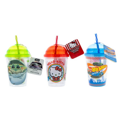 Plastic Tumblers with Lollipops (case) 2.75oz - 6ct