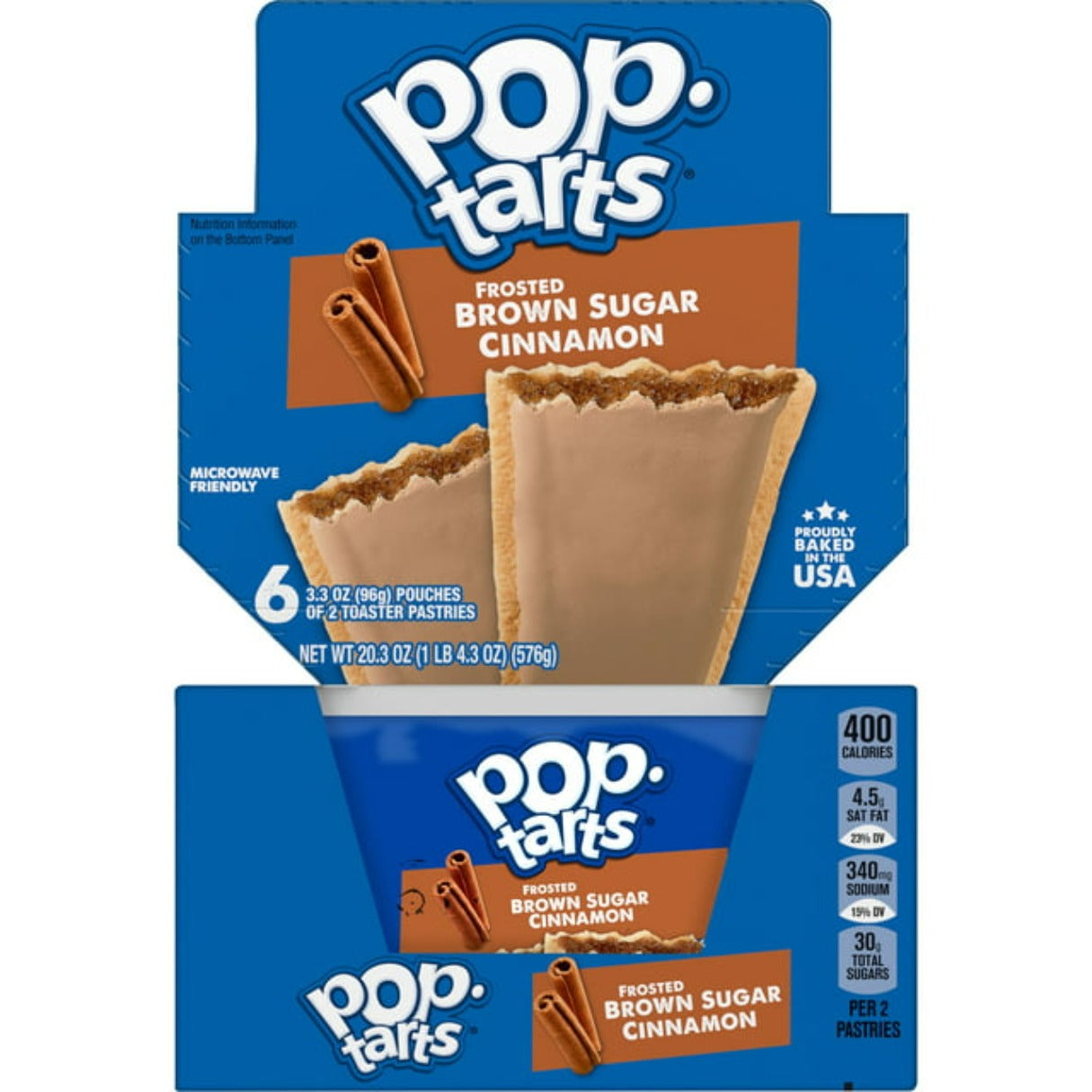 Pop-Tarts Frosted Brown Sugar Cinnamon 3.67oz - 6ct