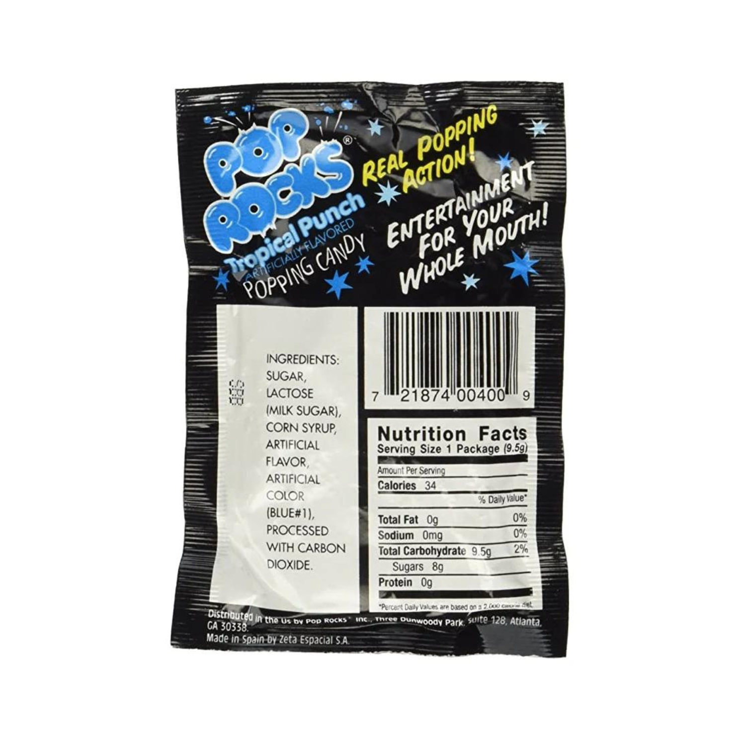 Pop Rocks Tropical Punch Popping Candy .33oz - 24ct – I Got Your Candy