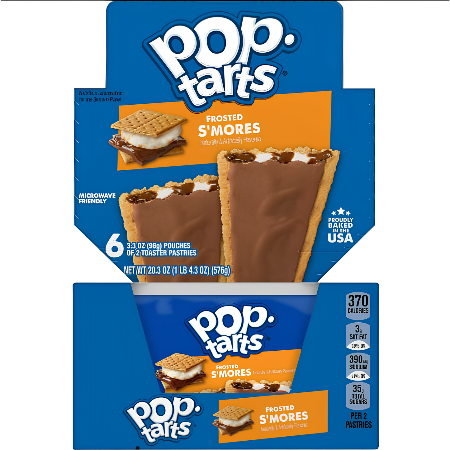 Two boxes of Pop-Tarts Frosted S'mores pastries shown, with the front packaging clearly visible and the Pop-Tarts logo prominent.