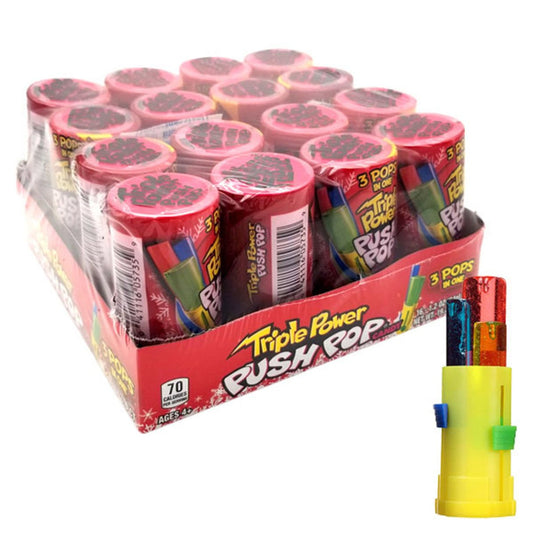 Push Pop Christmas Triple Power Pops - 16ct