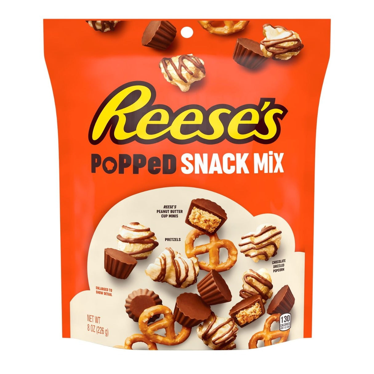 Reese's Popped Snack Mix  8oz - 12ct