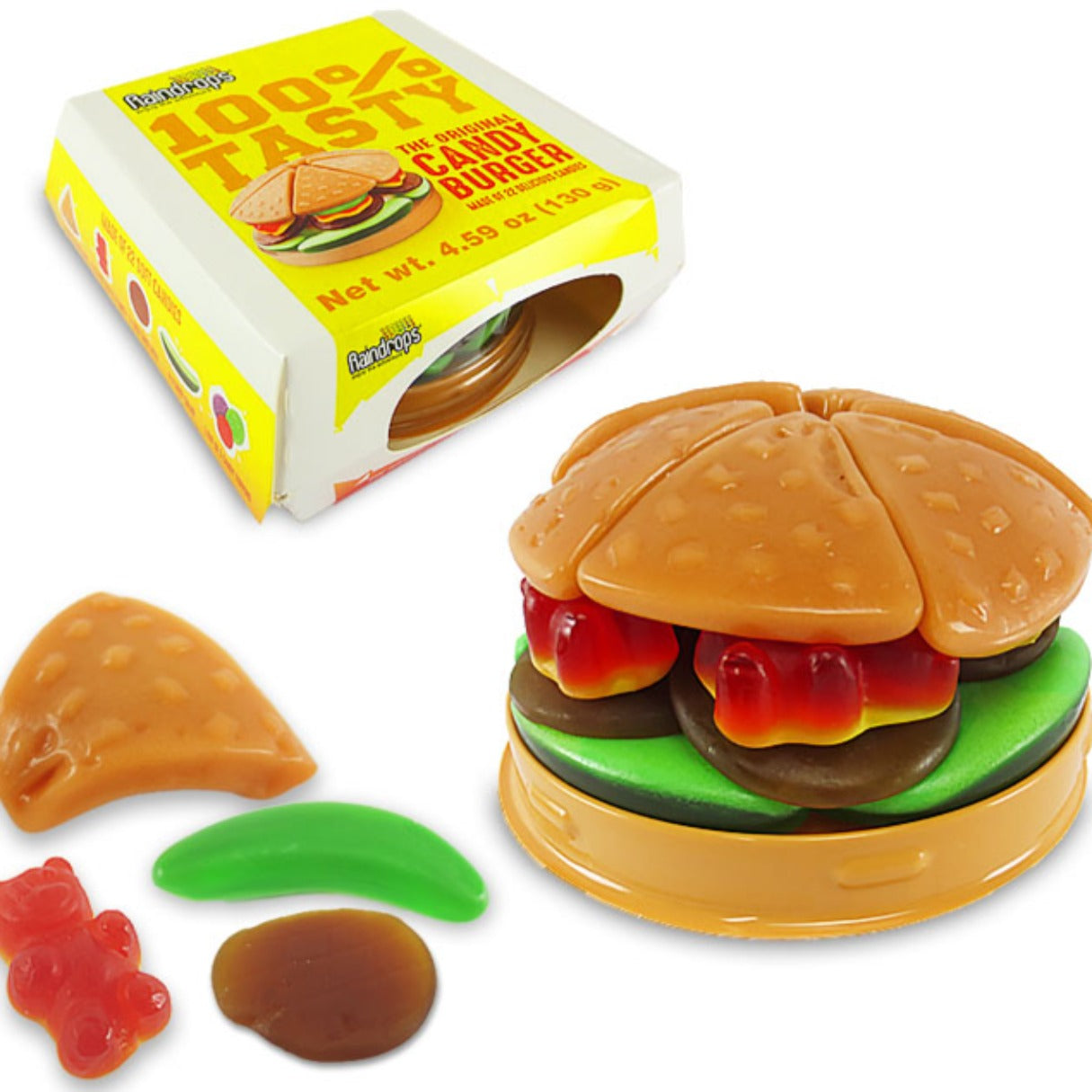 Raindrops Gummy Hamburger 4.59oz - 18ct