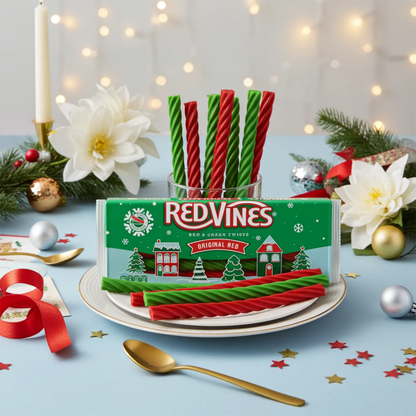 Red Vines Original Red and Green Christmas Twists 4oz 9ct