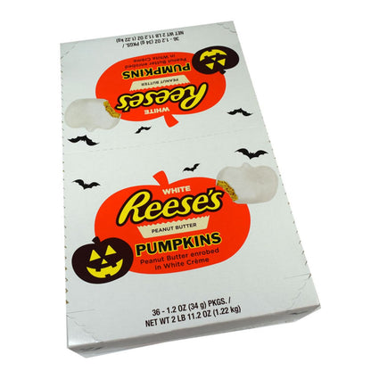 Reese's White Chocolate Peanut Butter Pumpkins Box 1.2oz - 36ct
