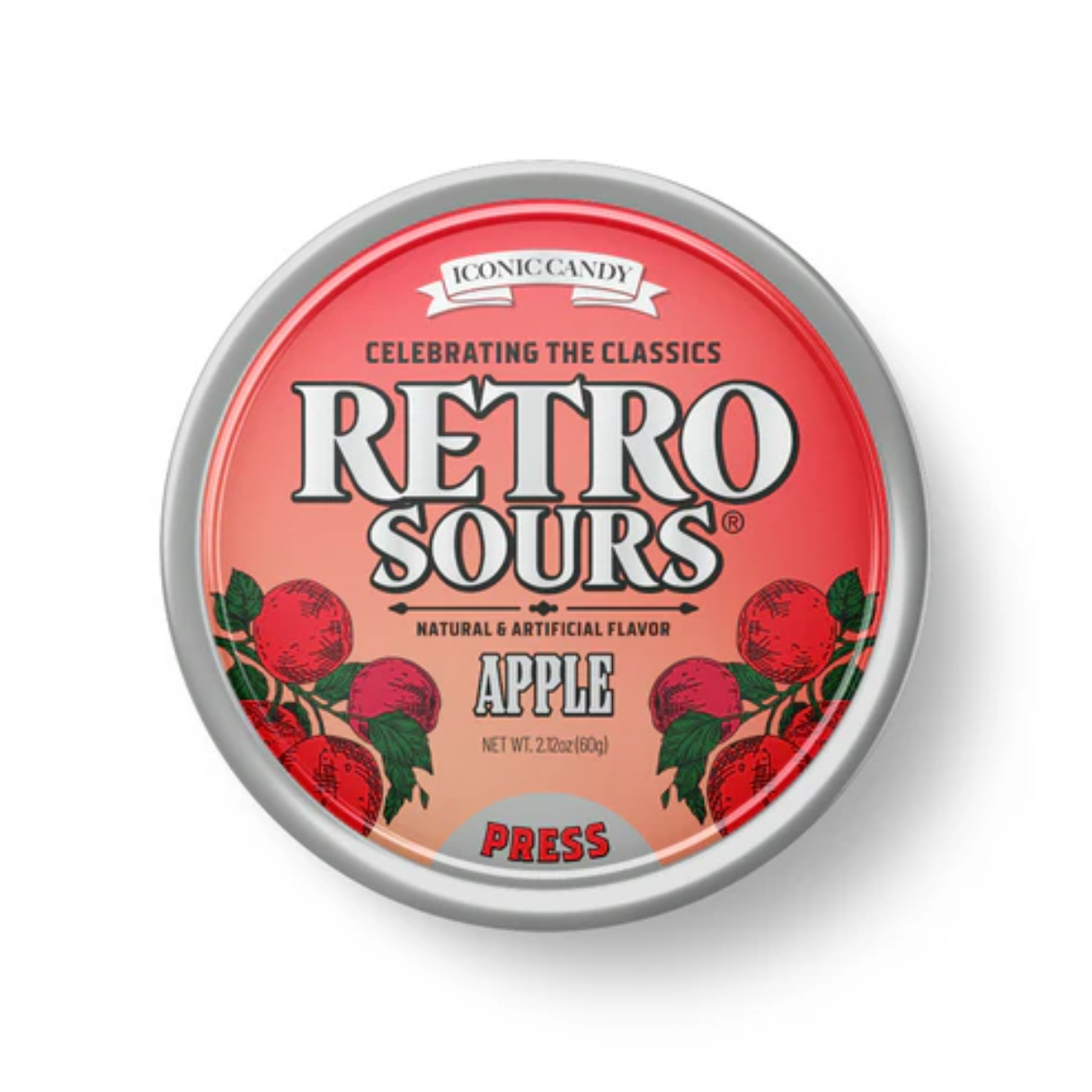 Retro Sours Apple Hard Candy 2.12oz - 8ct