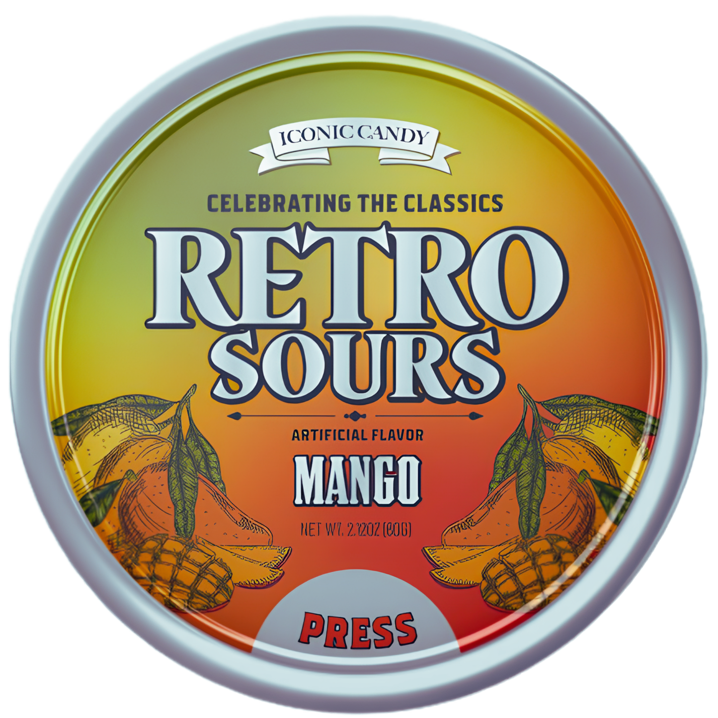 Retro Sours Mango 2.12oz - 8ct