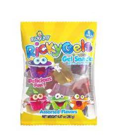 Ricky Joy Gels Assorted 8 pc Gel Snacks 9.87oz - 30ct – I Got Your Candy
