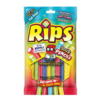 Rips Sour Pencils 2.8oz - 12ct