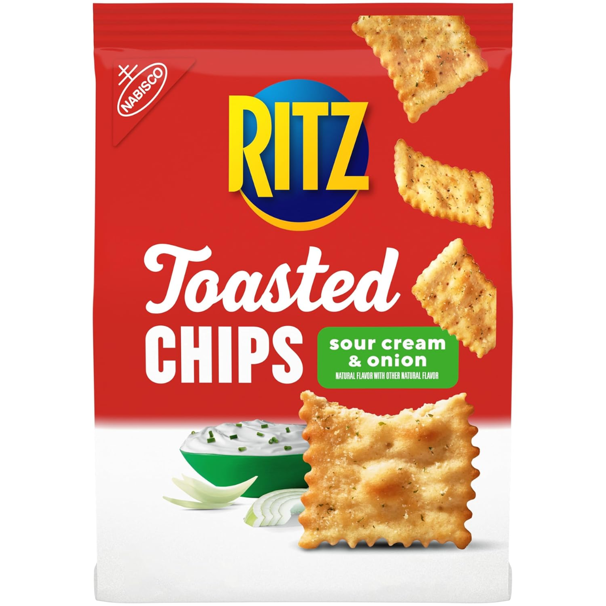 Rits Toasted Chips Sour Cream and Onion Crackers 8.1oz - 6ct