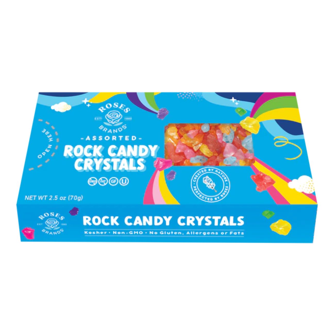 Rock Candy Crystals Rainbow 2.5oz - 24ct