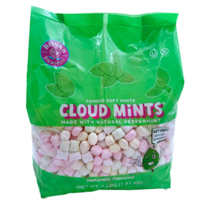 Roses Cloud Mints Peppermint Mints Candy 4lb 6ct