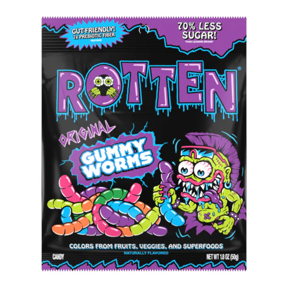 Rotten Original Gummy Worms 1.8oz - 8ct