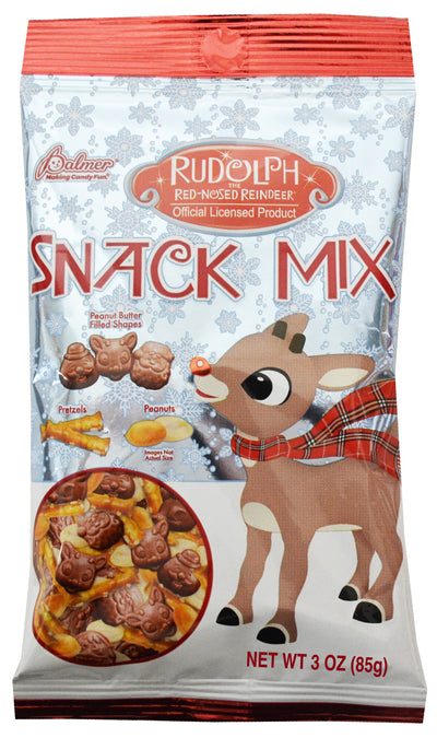 Rudolph Snack Mix Bag 3.5oz - 12ct
