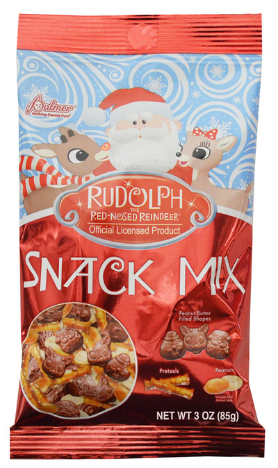 Rudolph Snack Mix Bag 3.5oz - 12ct