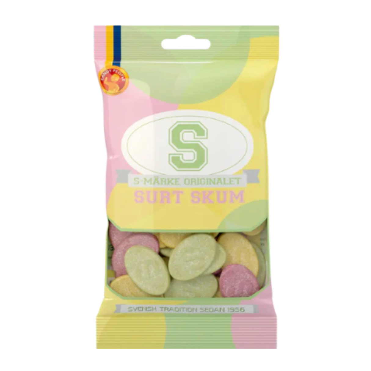 S-Mark Oval Sour Foam 70g - 14ct