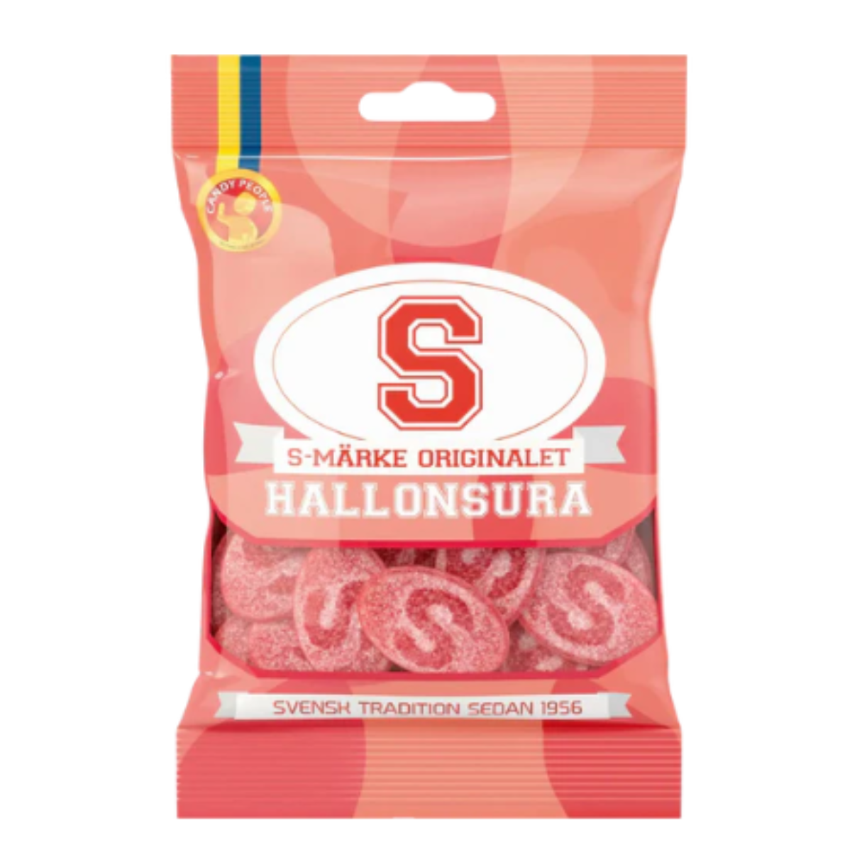 S-Mark Oval Sour Raspberry 80g 18ct