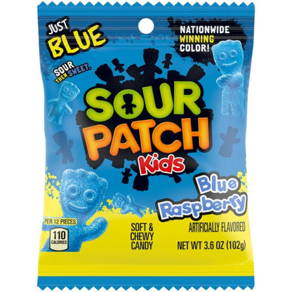 Sour Patch Kids Blue Raspberry 3.6oz - 12ct