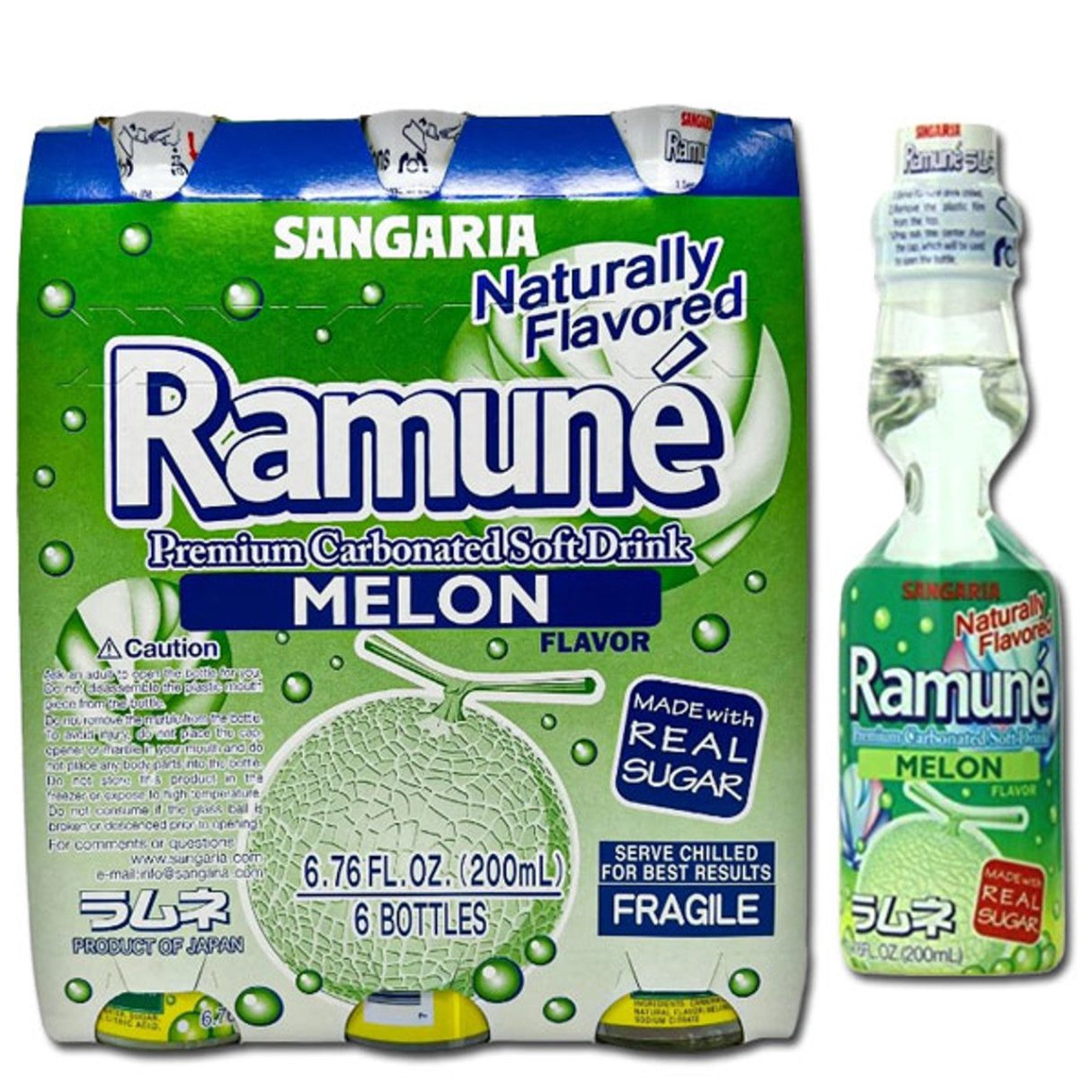 Sangaria Melon Ramuné 6.76oz - 18ct