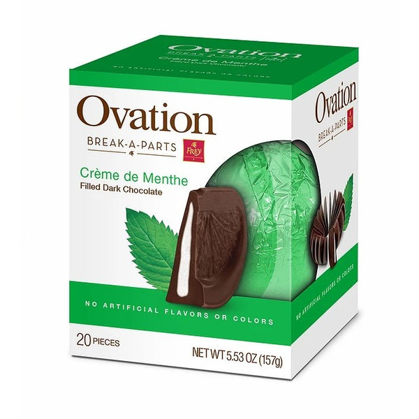 Ovation Creme De Menthe Dark Chocolate Ball 6.17oz - 12ct
