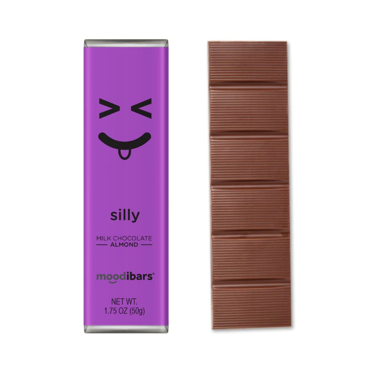 Silly Moodibar - Creamy Milk Crunchy Almond Bar 1.75oz / 24pcs