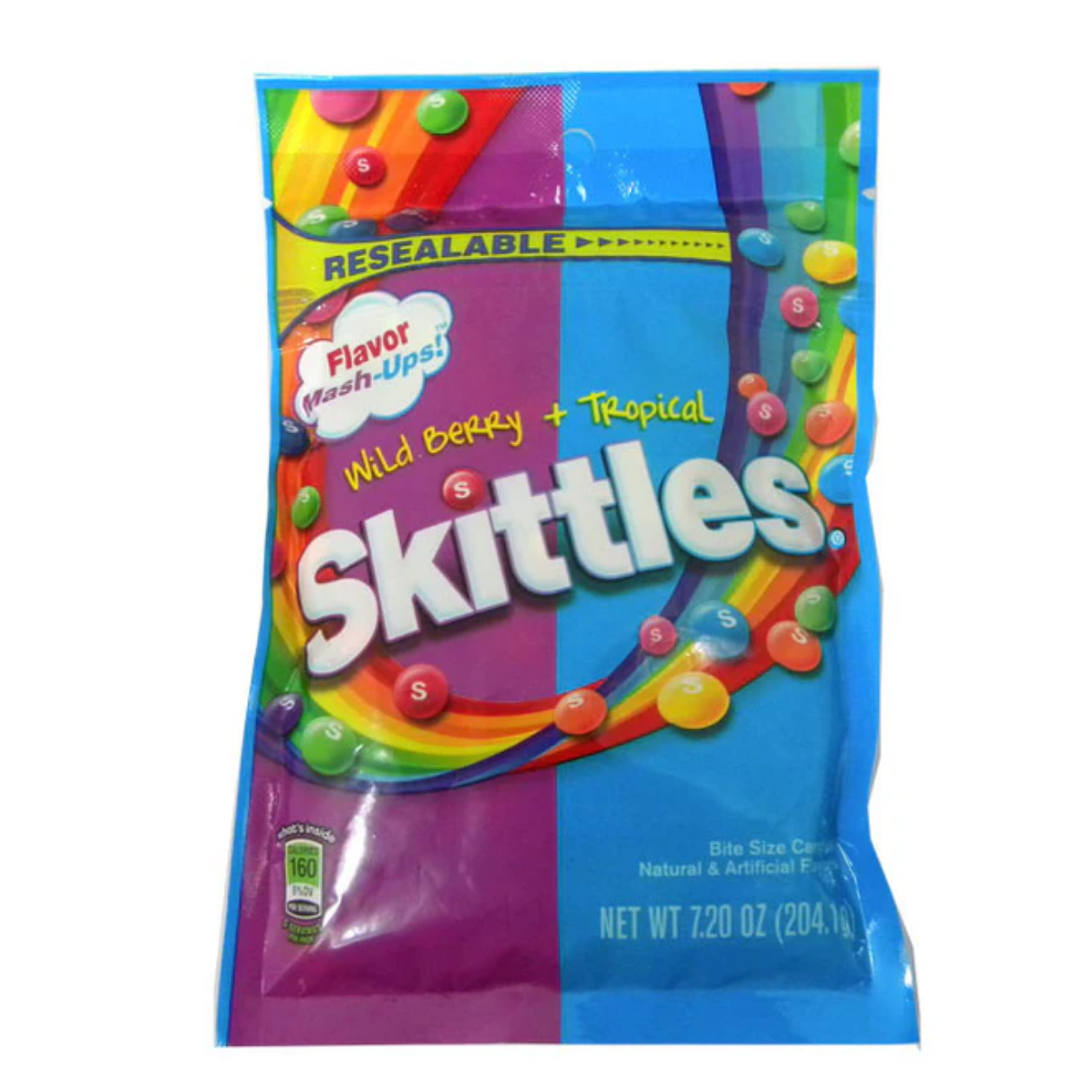 Skittles Flavor Mashups Tropical & Berry Bag 7.20oz 12ct