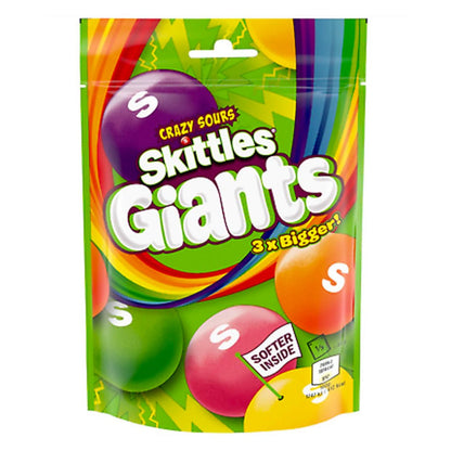 Skittles Giants Crazy Sours (UK Version) 132g - 12ct