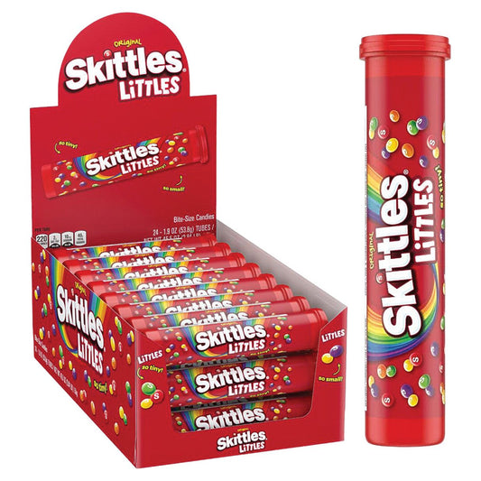 Skittles Littles Chewy Candy Mega Tube 1.9oz - 24ct