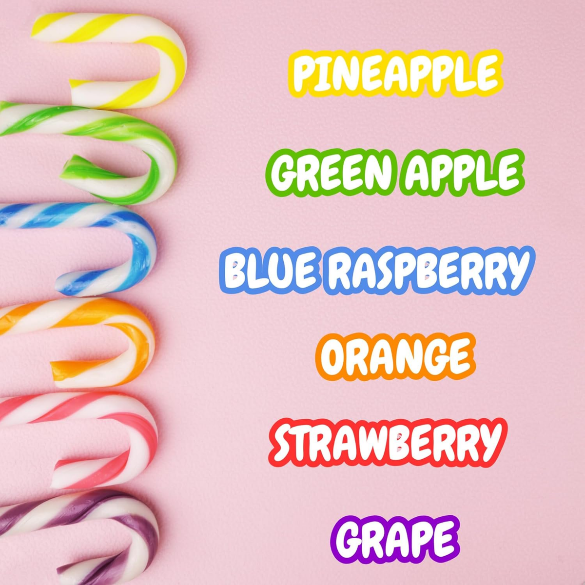 Smarties Mini Candy Canes 3.53oz 12ct