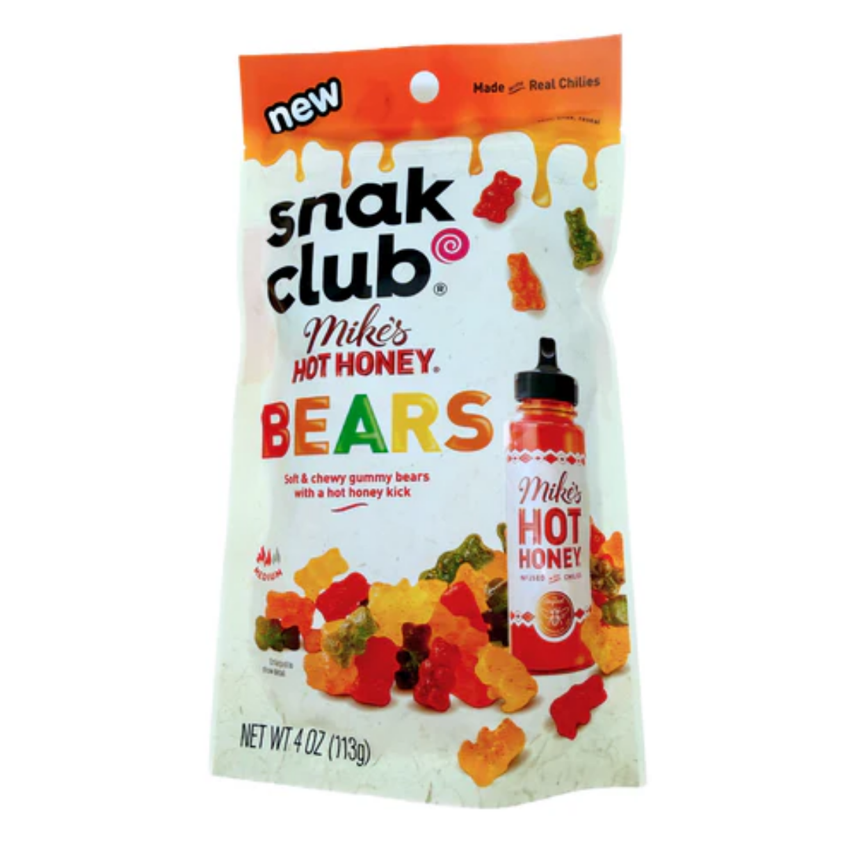 Snack Club Mike's Hot Honey Gummy Bears - 4oz 6ct