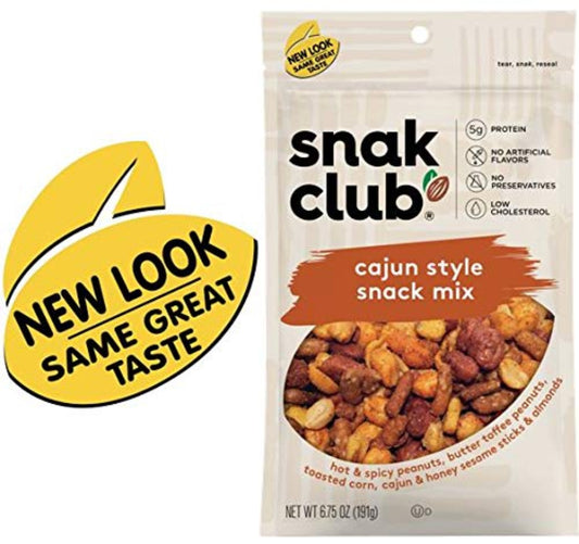 Snak Club Cajun Mix Bag 6.75oz - 6ct