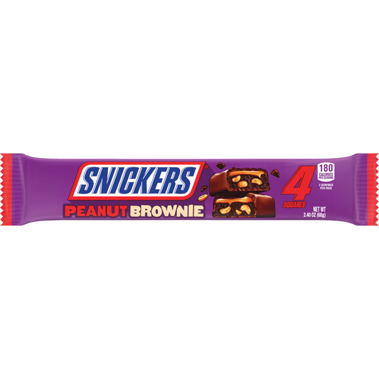 Snicker Peanut Brownie King Size 2.4oz - 24ct