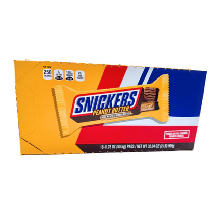 Snickers Peanut Butter Chocolate Bar 1.76oz 18ct