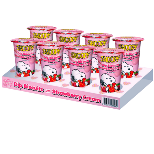 Snoopy Strawberry Cream Dip Biscuits 1.13oz 48ct