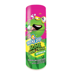 Ricky Joy Slime Sour Crush: Rolling Liquid Candy Green Apple & Watermelon 1.85oz - 48ct