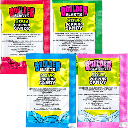Koko's Sour Boulder Blast Popping Candy 0.03oz - 1000ct
