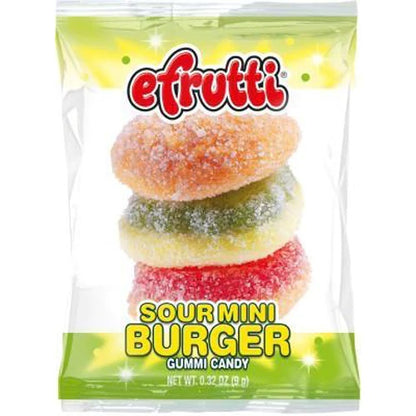 Efrutti Sour Mini Burger .32oz - 60ct