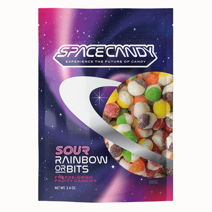 Space Candy Freeze Dried Sour Rainbow Orbits 3.4oz - 12ct