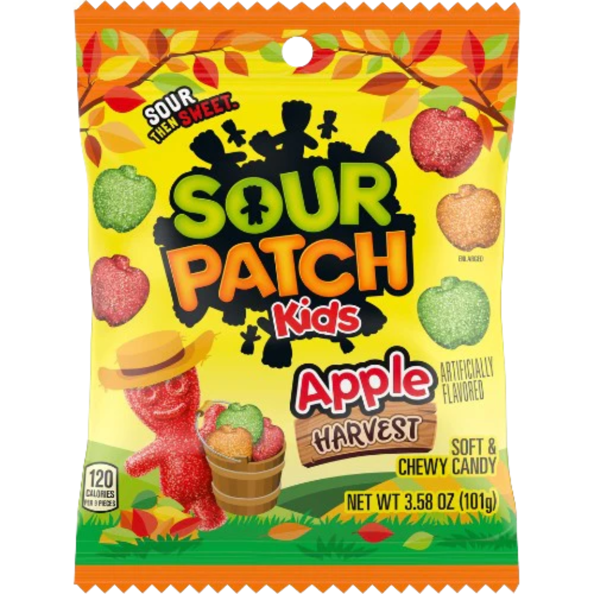 Sour Patch Kids Apple Harvest Bag 3.58oz - 12ct