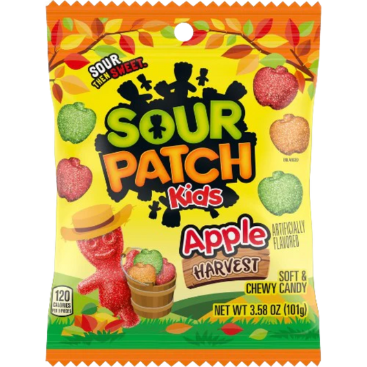 Sour Patch Kids Apple Harvest Bag 3.58oz - 12ct