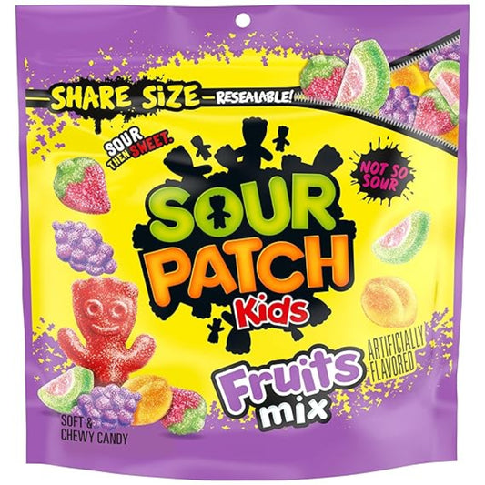 Sour Patch Kids Fruits Mix Soft & Chewy Candy 11.03oz - 6ct