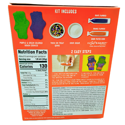 Sour Patch Kids Halloween Cookie Kit 7.9oz 8ct
