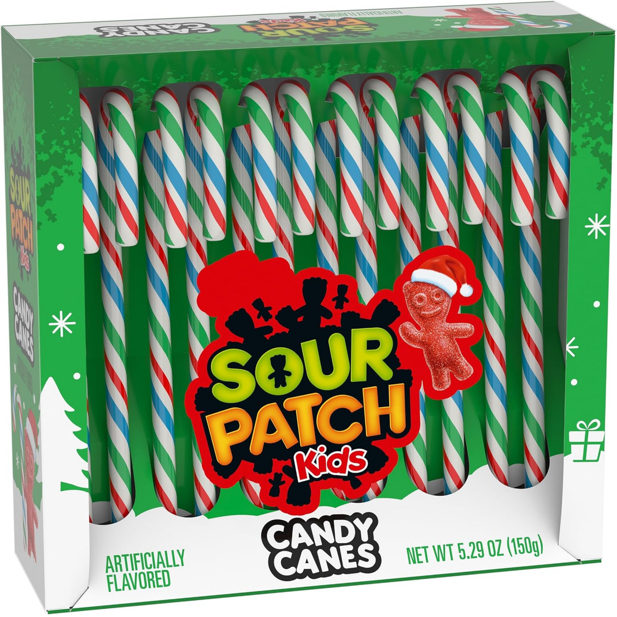 Sour Patch Kids Holiday Candy Canes 5.29oz 12ct