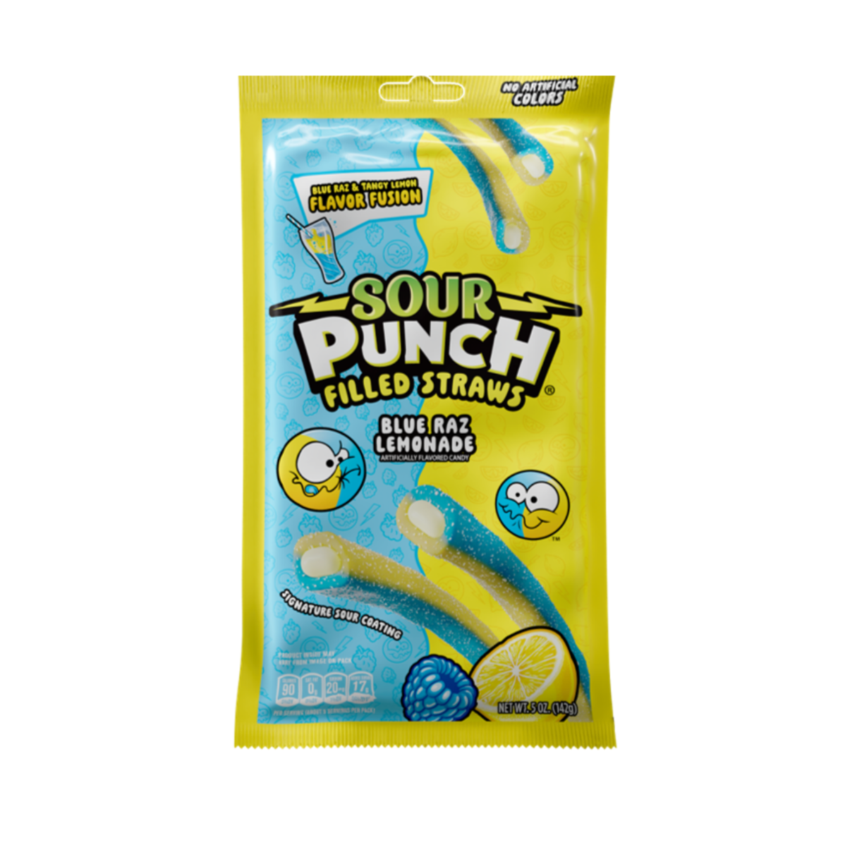 Sour Punch Blue Raz Lemon 5oz - 12ct โ I Got Your Candy