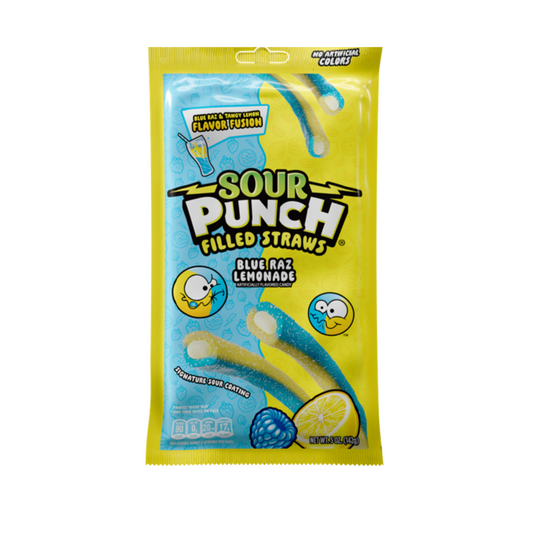 Sour Punch Blue Raz Lemon 5oz - 12ct