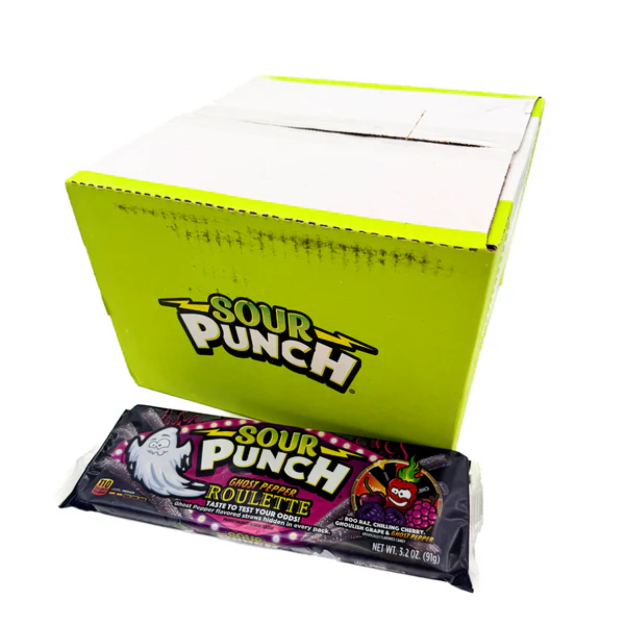 Sour Punch Ghost Pepper Roulette 3.2oz 24ct