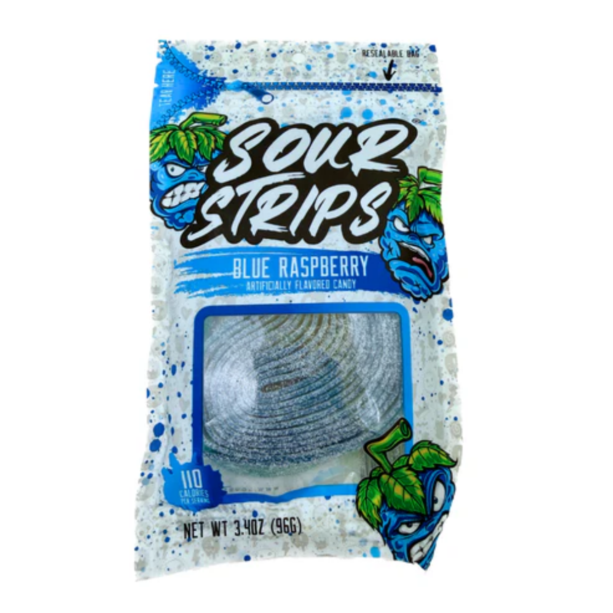 Sour Strips Blue Raspberry 3.4oz 12ct